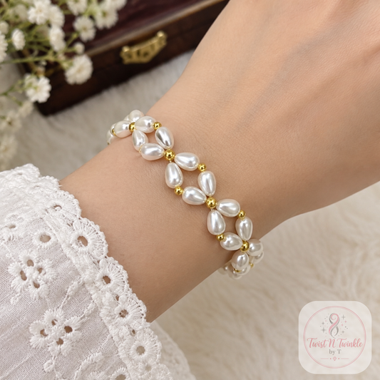 Teardrop Pearl Bracelet