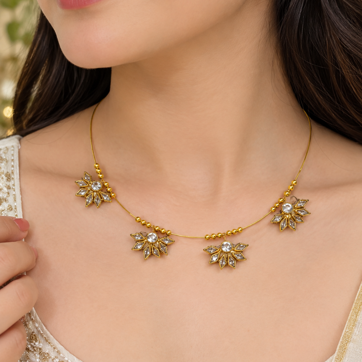 Star Burst Kundan Hasli