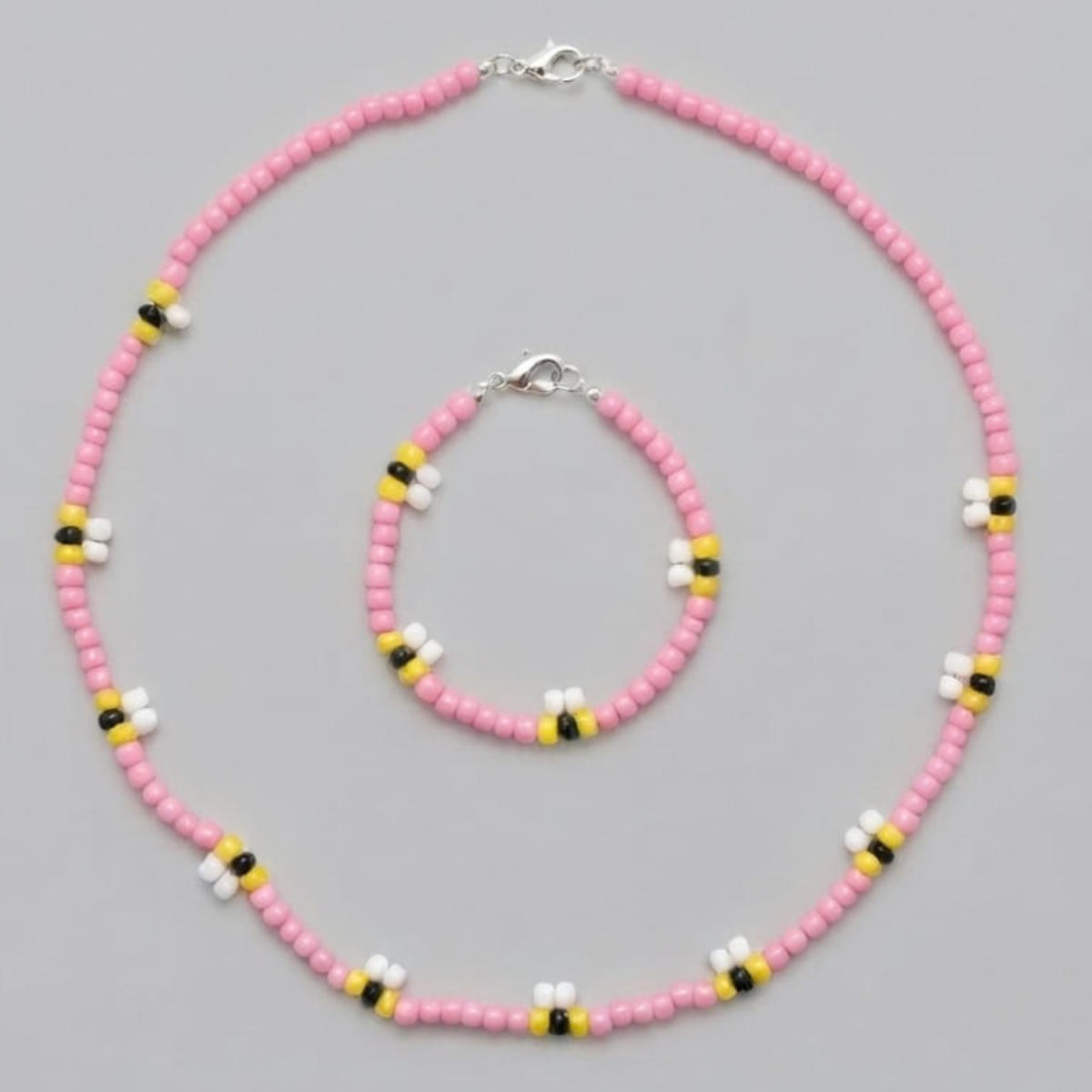 Honey Bee Necklace & Bracelet Set