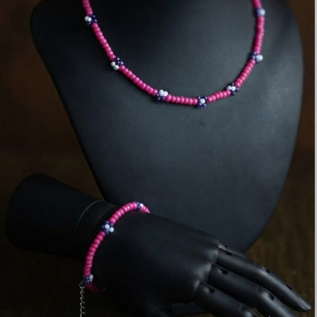 Honey Bee Necklace & Bracelet Set