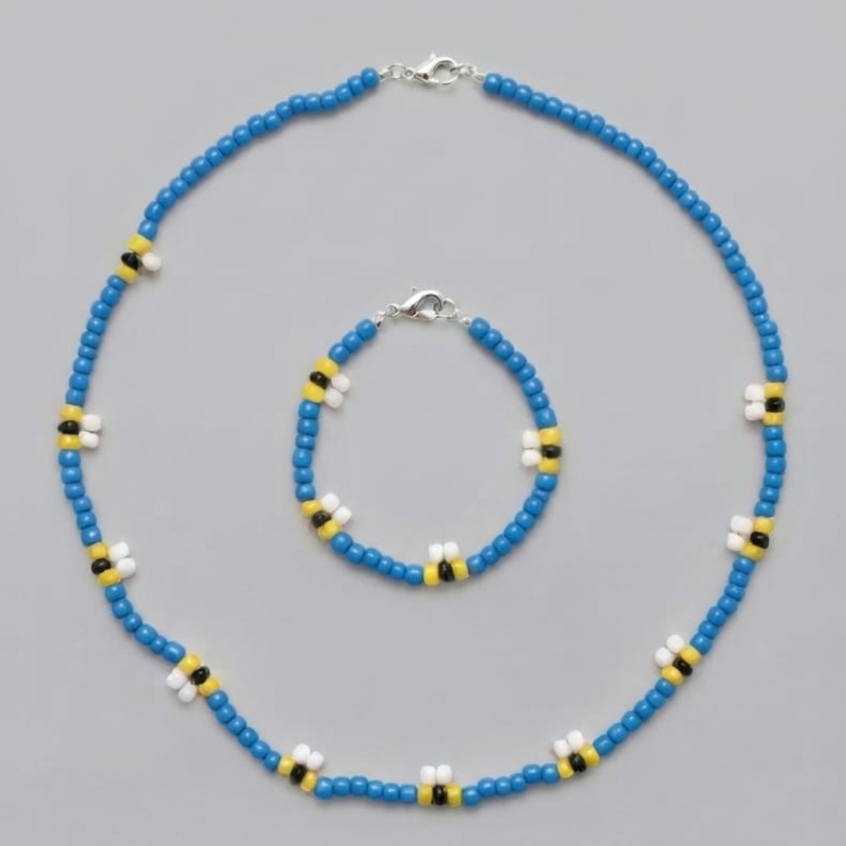 Honey Bee Necklace & Bracelet Set
