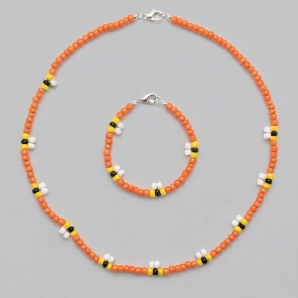 Honey Bee Necklace & Bracelet Set