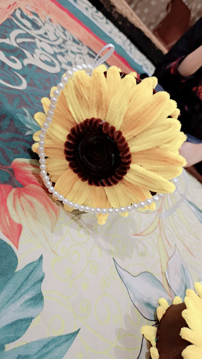 Sunflower Pipe Cleaner Bag