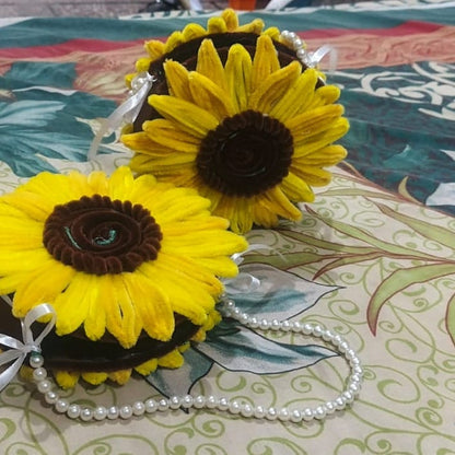 Sunflower Pipe Cleaner Bag
