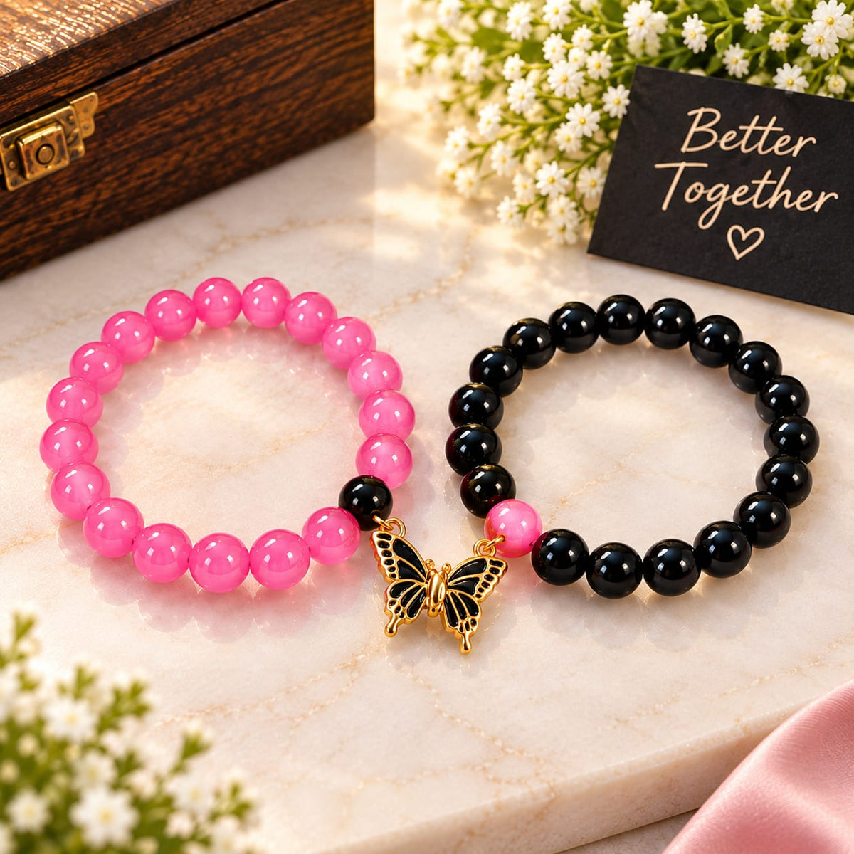 Friendship Bracelet Butterfly Magnet