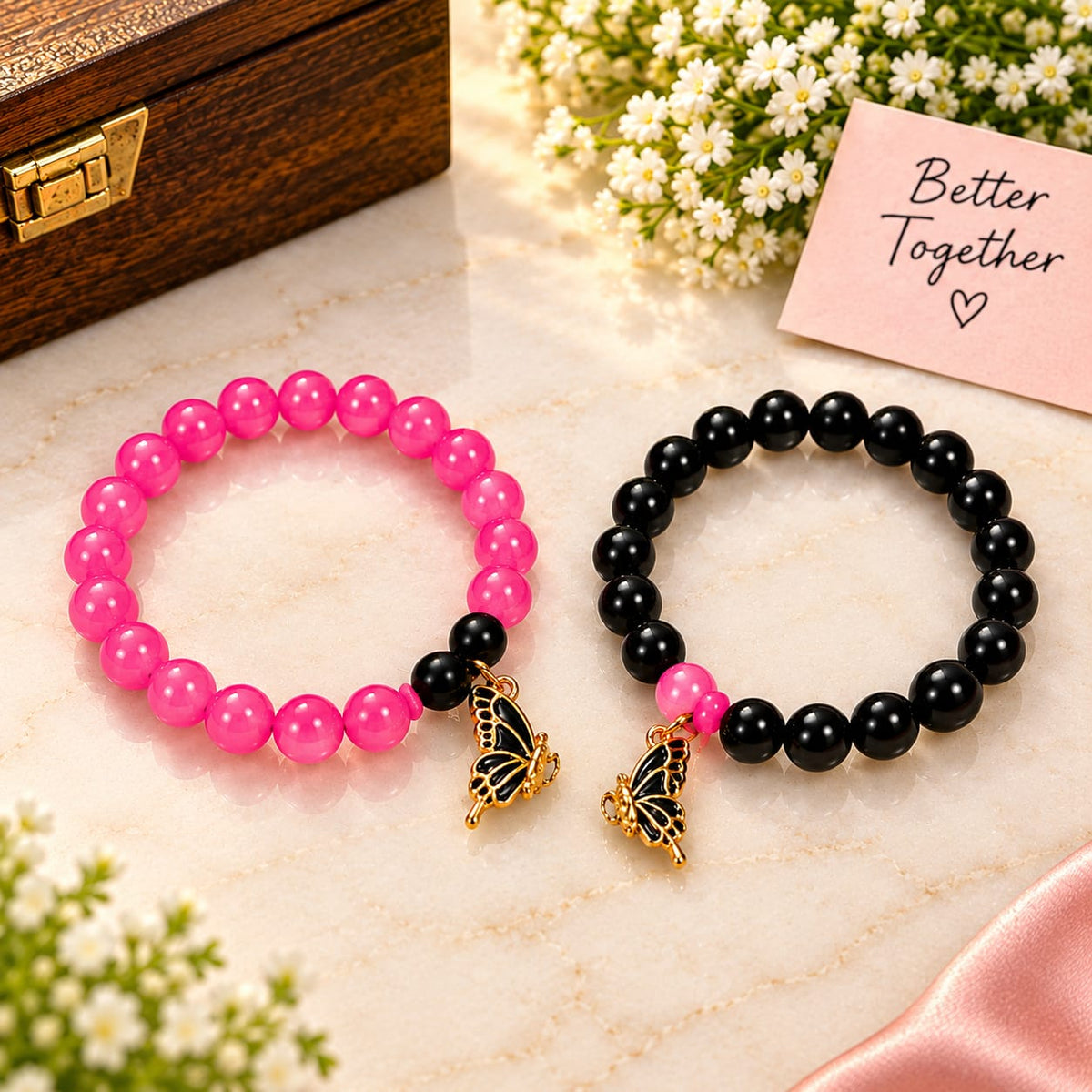 Friendship Bracelet Butterfly Magnet
