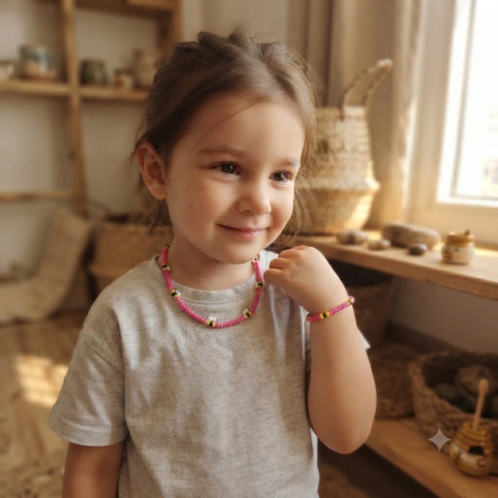 Honey Bee Necklace & Bracelet Set
